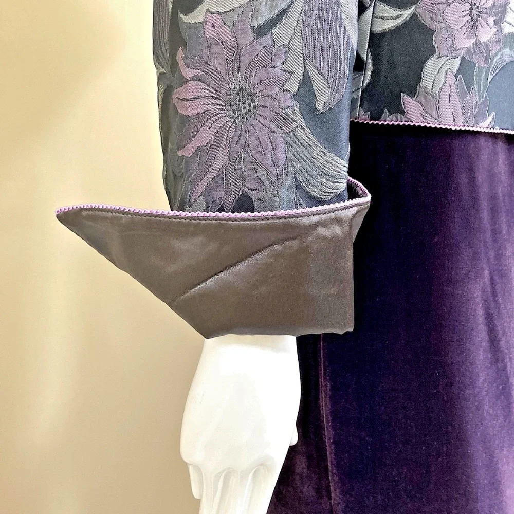 🆕🏷️ Armani Vintage Floral Silk Bend Two-Piece Ensemble Made in Italy Tags@1695